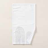 Boho-Mid-Century-Chic-Regenbogen Badhandtuch Set (Handtuch)