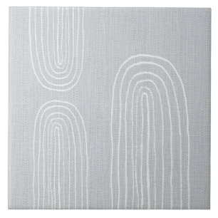 Boho-Mid-Century-Chic-Regenbogen Fliese