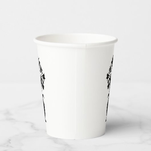 Boho Mid Century Flower Pot Pappbecher (Rechts)