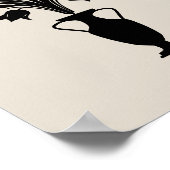 Boho Mid Century Flower Pot Poster (Ecke)