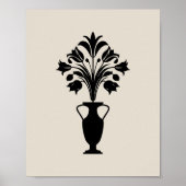 Boho Mid Century Flower Pot Poster (Vorne)