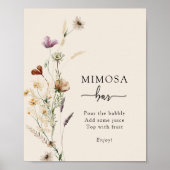 Boho Mimosa Bar Poster (Vorne)