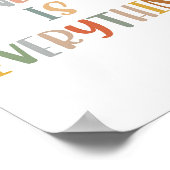 Boho Mindset ist alles Plakat (Ecke)