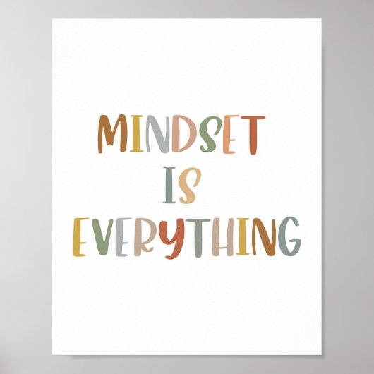 Boho Mindset ist alles Plakat (Vorne)