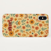 Boho Mini Blumenmuster Case-Mate iPhone Hülle (Rückseite (Horizontal))