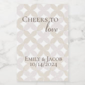 Boho Mini Weinflaschen Gefallen an LIEBE Weinetikett (Einzelnes Label)