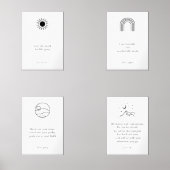 Boho minimal black kids bible verse Set 4 print (Vorderseite)