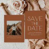 Boho Minimal Foto Save the Date