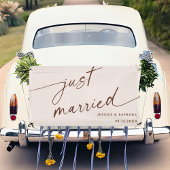 Boho Minimal gerade verheiratet Mr. und Mrs. Weddi Banner