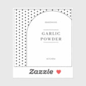 Boho Minimal Kitchen Pantry Jar Labels (Blatt)