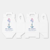 Boho Minimal Nautical Anchor Balloon Babydusche Geschenkschachtel (Ungeklappt)
