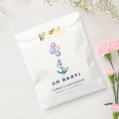 Boho Minimal Nautical Anchor Balloon Babydusche Geschenktütchen (Versiegelt)