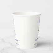 Boho Minimal Nautical Anchor Balloon Babydusche Pappbecher (Rechts)