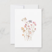 Boho-Minimal-Press-Wildblumen-Botanische-Hochzeit Save The Date (Rückseite)
