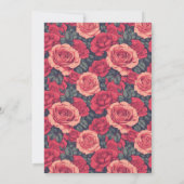 Boho Minimal Rustikale Rose Herbsthochzeit Save The Date (Rückseite)