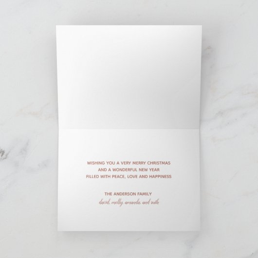 Boho Minimal Script Frohe Weihnachten (Innenseite)