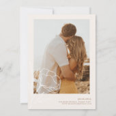 Boho Minimal Wedding Einladung Botanical HADLEY (Rückseite)