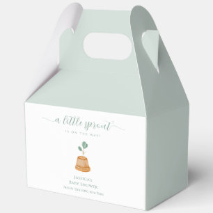 Boho-Minimalist-Baby- Shower 'Kleiner Spross Garte Geschenkschachtel