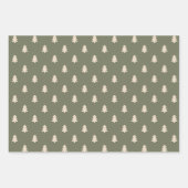 Boho Minimalist Christmas Winter Neutral Modern Geschenkpapier Set (Vorderseite)