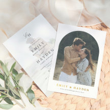 Boho-Minimalist Hochzeit mit einfachem Bogen-Foto