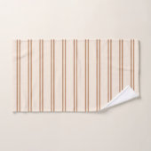 Boho-Minimalist Modern Neutral Streifen Beige Hell Badhandtuch Set (Handtuch)