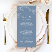 Boho-Minimalist Staubblaues Hochzeitsdinner