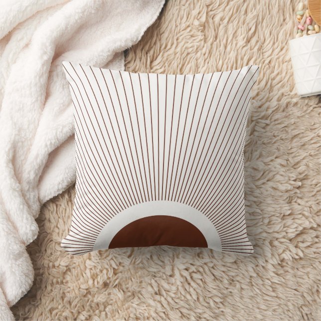 Boho Minimalist Sun Kissen (Decke)