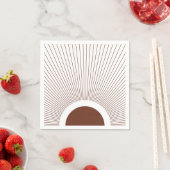 Boho Minimalist Sun Serviette (Beispiel)