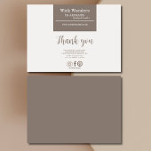 Boho Minimalistic Candle Making Dankeskarte