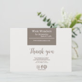 Boho Minimalistic Candle Making Dankeskarte (Stehend Vorderseite)