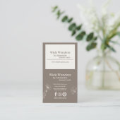 Boho Minimalistic Candle Making Visitenkarte (Stehend Vorderseite)