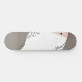 Boho Minimalistisch Abstrakt Skateboard (Horizontal)