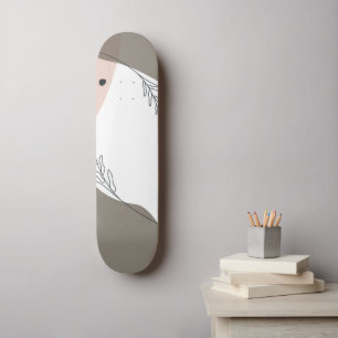 Boho Minimalistisch Abstrakt Skateboard