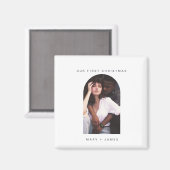 Boho Minimalistisch arc | Leichtes und Verheiratet Magnet (Vorderseite/Rückseite)