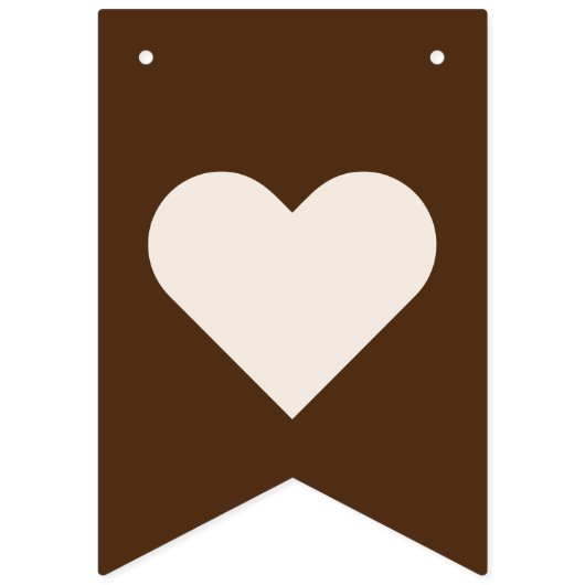 Boho Minimalistisch Beige Willkommensdusche Wimpelkette (Zweite Fahne)