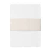 Boho Minimalistisch Botanicals Terracotta Hochzeit Einladungsbanderole (Rückseitenbeispiel)