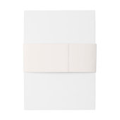 Boho Minimalistisch Botanicals Terracotta Hochzeit Einladungsbanderole (Rückseitenbeispiel)