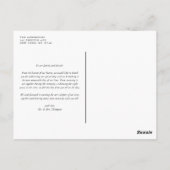 Boho Minimalistisch Botanicals Terracotta Vielen D Postkarte (Rückseite)