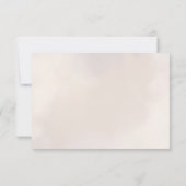 Boho Minimalistisch Botanische Blumenhochzeit RSVP Karte (Rückseite)