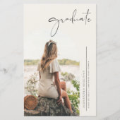 Boho Minimalistisch Calligraphy Arch Foto Abschlus (Vorderseite)