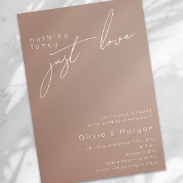 Boho Minimalistisch Calligraphy Script Wedding Einladung