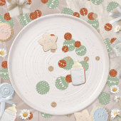 Boho Minimalistisch Clothesline Babydusche Konfetti