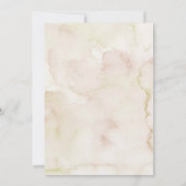 Boho Minimalistisch Daisy Wildblume Babydusche Einladung (Rückseite)