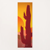 BOHO MINIMALISTISCH DESERT SUNSET GRAPHIE YOGAMATTE (Vorderseite)