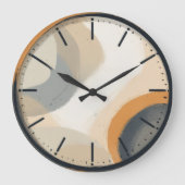 Boho Minimalistisch Designer Wall Clock Große Wanduhr (Vorderseite)