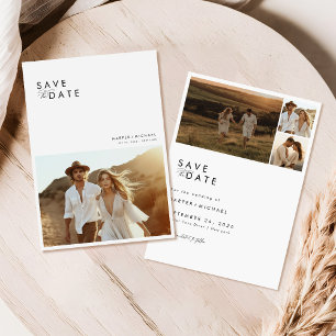 Boho Minimalistisch Foto Save the Date Einladung