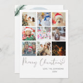 Boho Minimalistisch Frohe Weihnachten 10 Foto Coll (Vorne/Hinten)