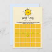 Boho Minimalistisch Hier kommt das Son Baby Bingo  Einladung (Vorne/Hinten)