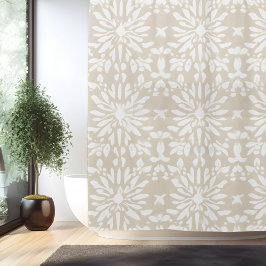 Boho Minimalistisch Mandala Duschvorhang