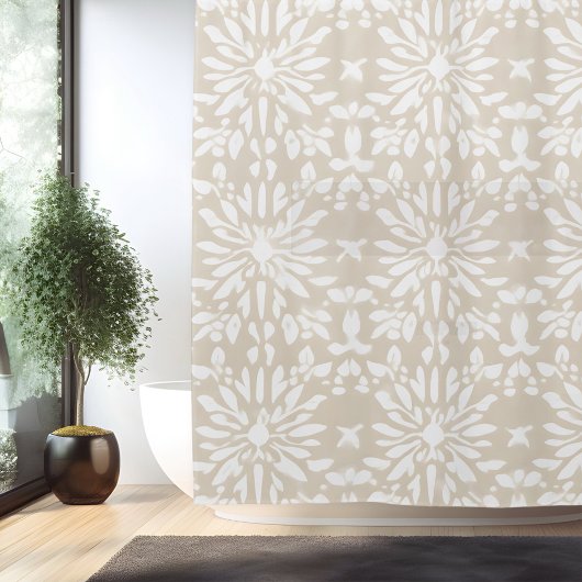 Boho Minimalistisch Mandala Duschvorhang